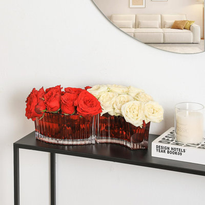Vase de table en verre Andrika
