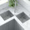 Ruvati Corner Butterfly Undermount Kitchen Sink 16 Gauge 44" Double Bowl