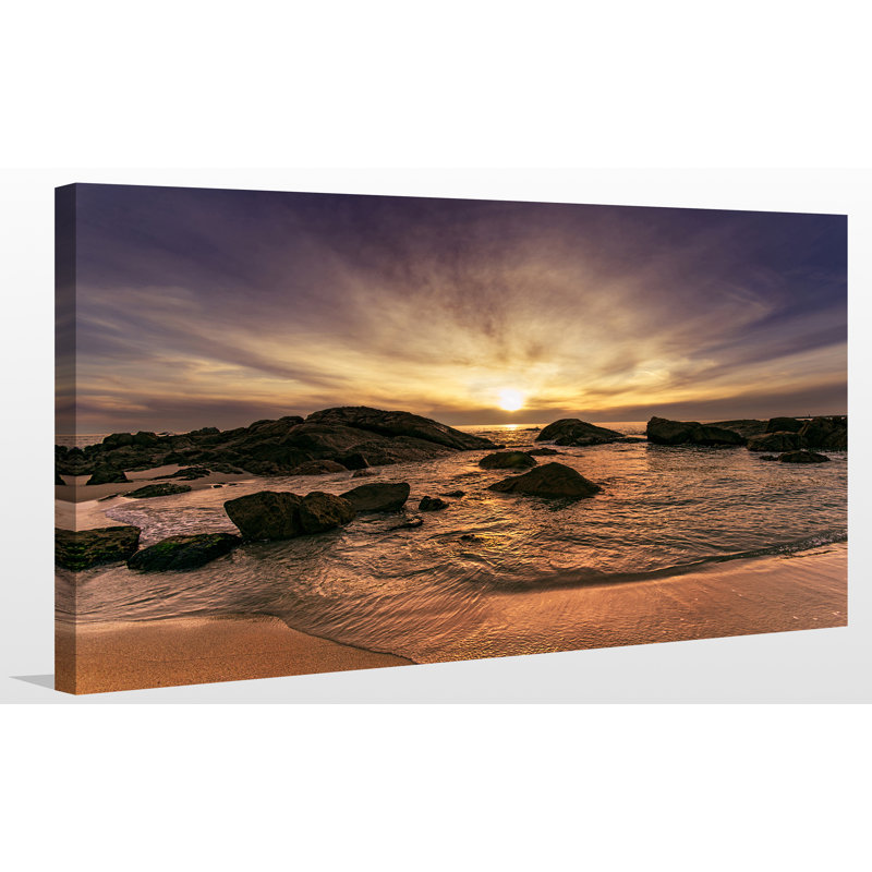 « superbe sun dog beach », reproduction de photo sur toile tendue, H 28 po x l 48 po x P 1,5 po