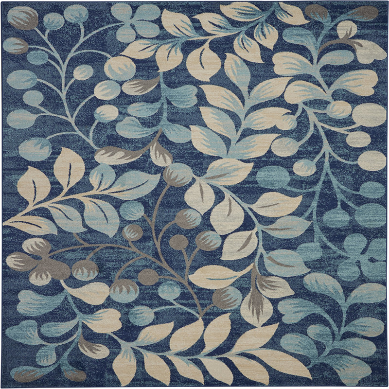 Leeming Floral Indoor Rug, Rectangle 8' x 10'