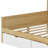 L-Shape Daybed With Two Storage Drawers, Wooden Bed With Study Desk And Built-In Bookshelf