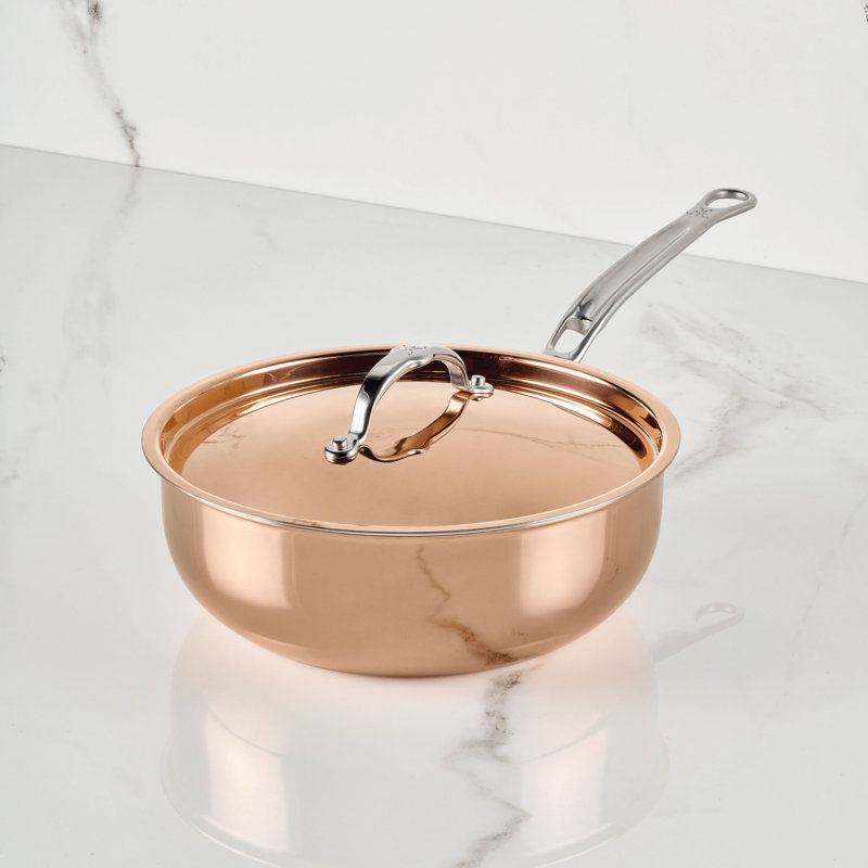 CopperBond® Aura 3.5-Quart Professional Copper Essential Pan with Lid