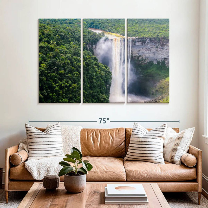 Alvord Kaieteur Falls, H 42 po x l 65 po