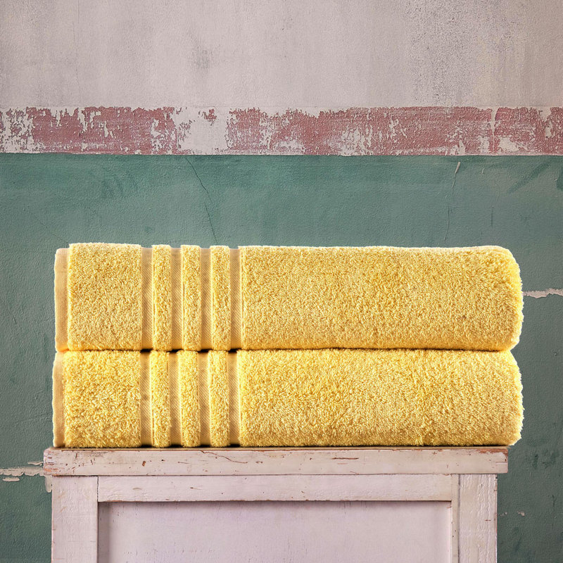 2-Pack Jumbo 100% Cotton Bath Sheets, Oversized and Absorbent, Red