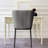 18.8'' H Tufted Fabric Upholstered Metal Side Chair-330051805