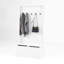 Entryway Bench With Standing Coat Rack, Hall Tree With Shoe Storage Bench, Entryway Organizer With 5 Hooks