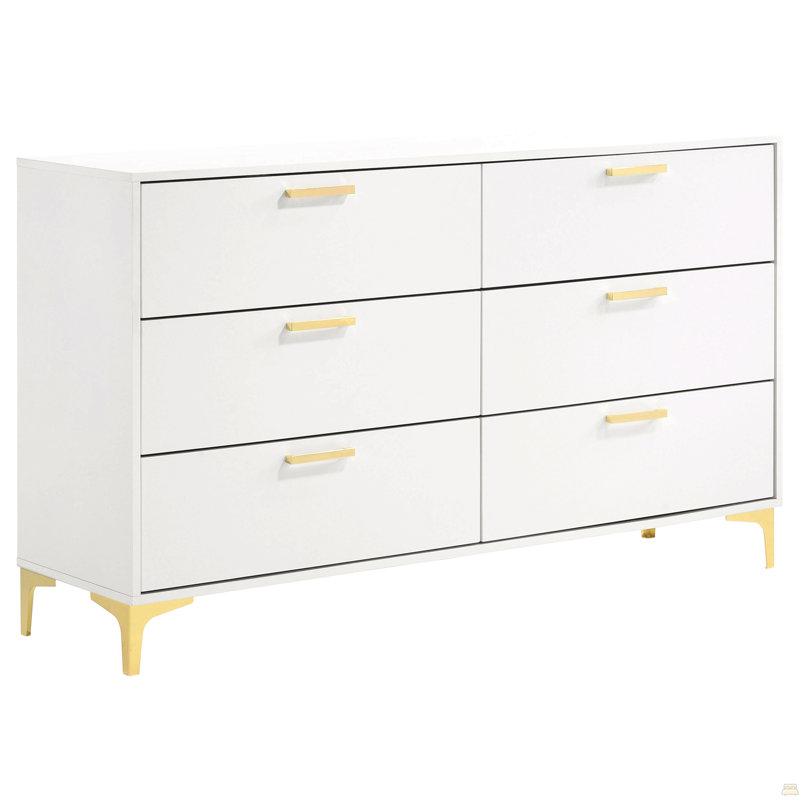 Commode rectangulaire à 6 tiroirs