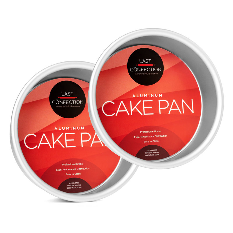 6-Inch Round Aluminum Cake Pan Set