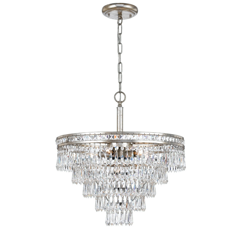 Dapo Semi Flush Mount, Olde Silver