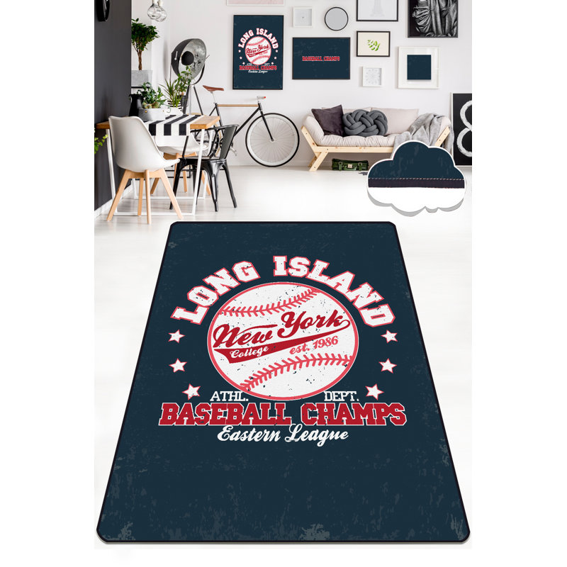 Machine Washable Area Rug, 100% Polyester, 4.6 x 6.2 Feet | Antibacterial, Non-Slip Underside, Pile Height: 0.4 Inches | Durable & Easy Care, Perfect for Living Room, Bedroom, and Dining Areas