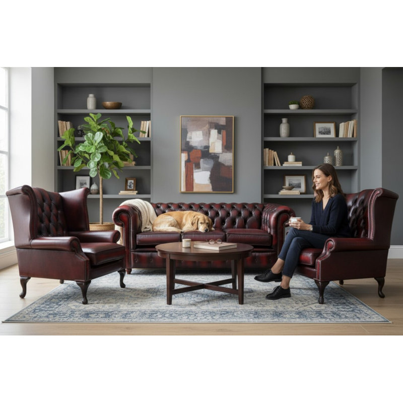 5 Seater Leather Sofa