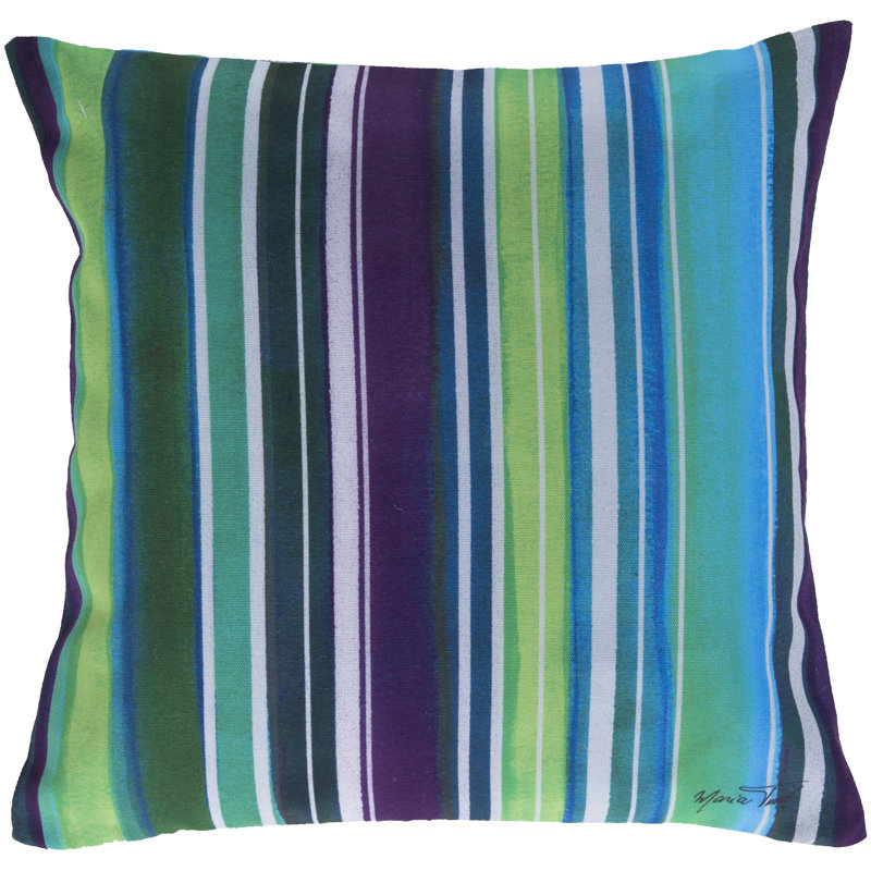  Stripe Indoor/Outdoor Throw Pillow, 18"