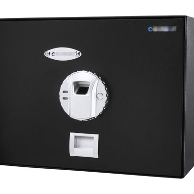 23 Cu Ft Robust Biometric Safe, Made Of Quality Steel Safe With Space, Resists Intruders - Black