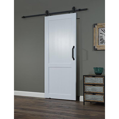 Paneled PVC/Vinyl Millbrooke Barn Door with Installation Hardware Kit
