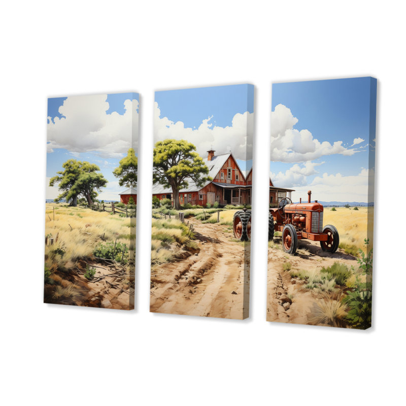 Ensemble de reproduction d'art sur toile Barns, H 40 po x l 60 po x P 1 po
