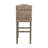 Kogan Rattan and Solid Wood Upholstered Stool-965646402