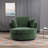 Achorn 42" W Recessed Arm Slipcovered Swivel Barrel Chair-1646021325