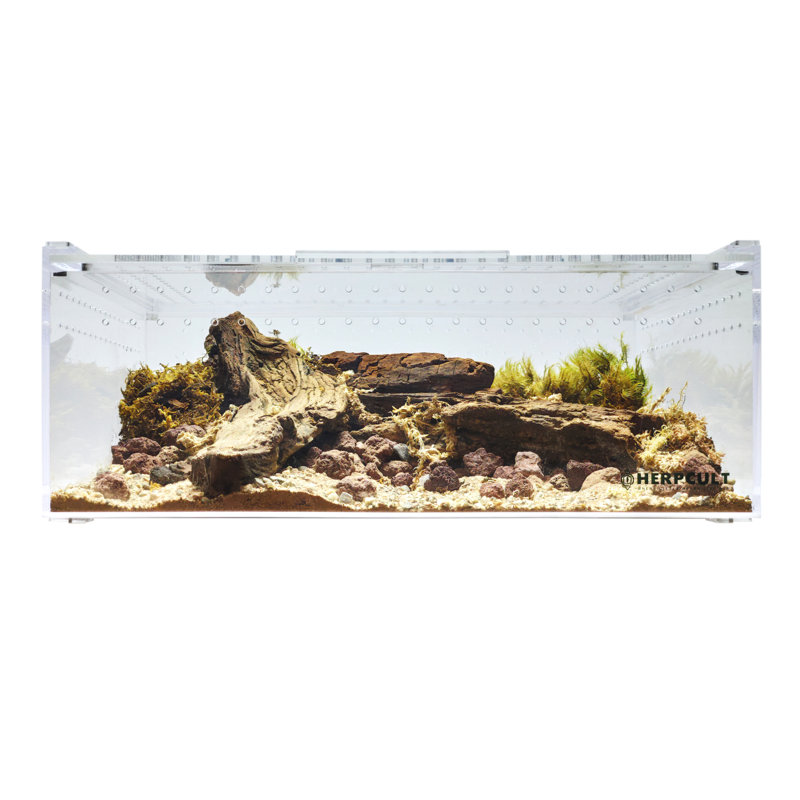 Acrylic Reptile Terrarium, 5 Gallon - 6"H x 16"W x 12"D