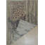 Tapis contemporain en laine et en viscose à motif machine ivoire / sarcelle Philamena & Viscose-932280077