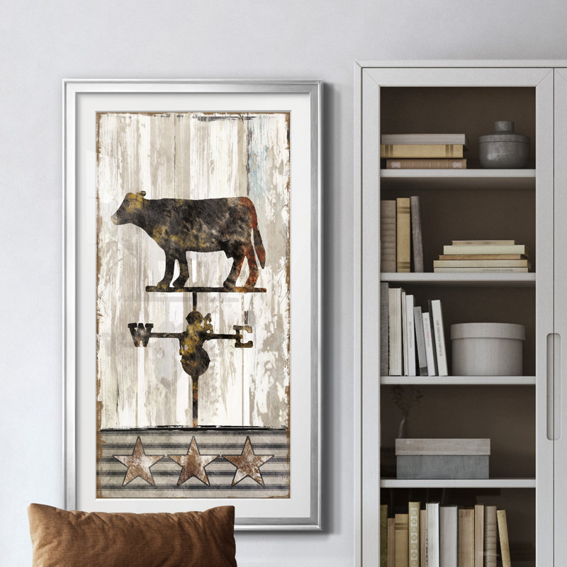 Le rapport quotidien - peinture encadrée, Argent, H 22,5 po x l 42,5 po x P 1,5 po