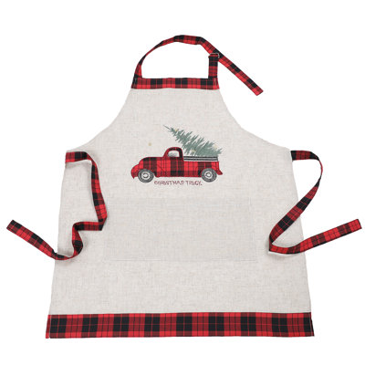 Tablier pour arbre de noël tartan truck