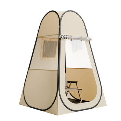 Pop up Sports Tent, 47x47 in Clear Bubble Tent for 1 Person, Waterproof Outdoor Pod with Floor Mat & Top Cover, Garden Igloo Dome Tents Camping Shelter for Events Fishing Cheering