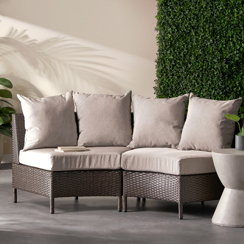 Pt Limon Single Sofa, Gray Cushion/Brown Frame