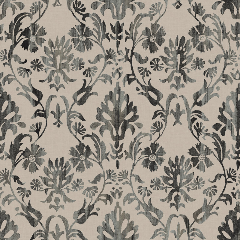 Papier peint auto-adhésif Blooming Damask, Taupe