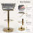 Velvet Adjustable Swivel Bar Stool-1249139173