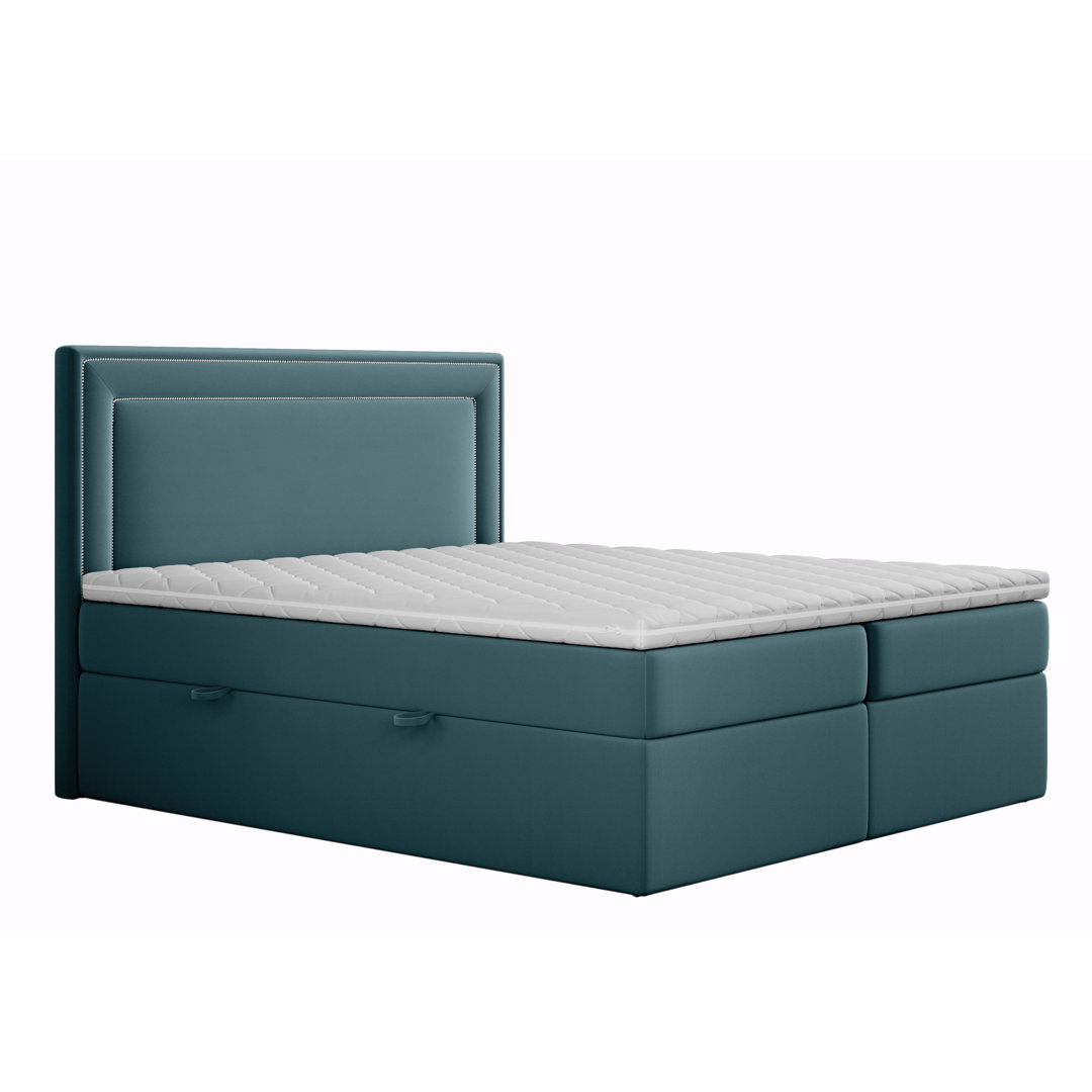 Boxspringbett Mcdowell mit Topper und Bettkasten