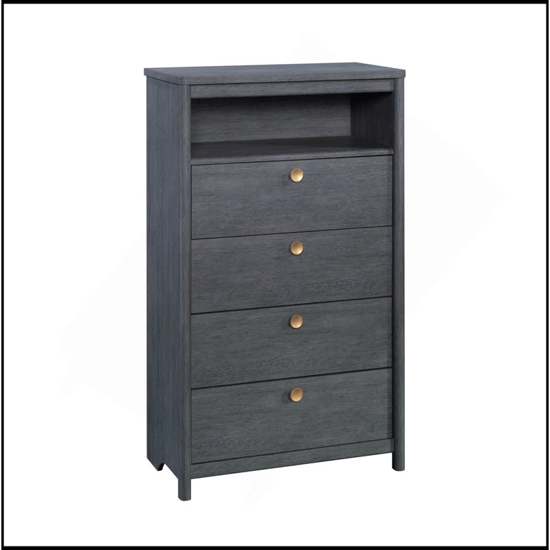 Commode, finition bleue