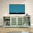 Ajete 70" Two-Tone Farmhouse Sideboard Credenza with Lattice Glass Doors, Storage Buffet Cabinet-390708991