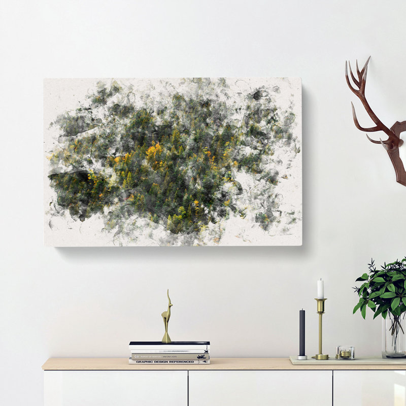 Autumn Forest In Switzerland - Wrapped Canvas Print, 35cm H x 50cm W x 3cm D