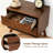 Modern Solid Wood Nightstand With 2 Drawers，Fully Assembled-12588832