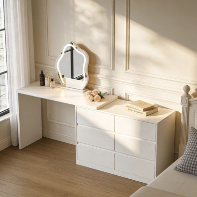 Ameyaa 6 Drawer 51.2" W Double Dresser