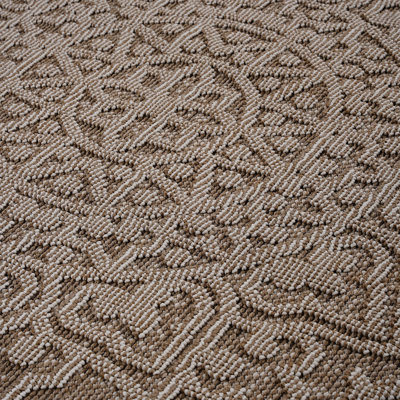 8X10 Beige Medallion Carpet Rug - Non-Shedding, For Home Interior Office Area Mat Low Maintenance, Professional