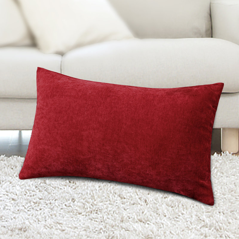  Housse de coussin en velours, Rouge