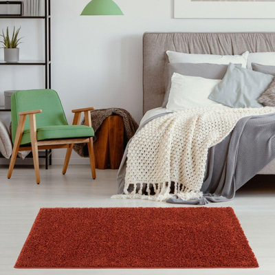 Myshaggy Collection Rugs Solid Design in Terra