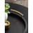 Round Ottoman Tray with Metal Handles