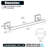 24" Bathroom Towel Bar Wall Mounted-70724583