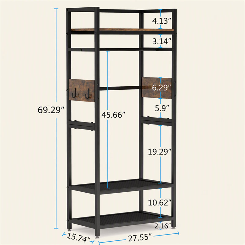 Portemanteau 22,75 po