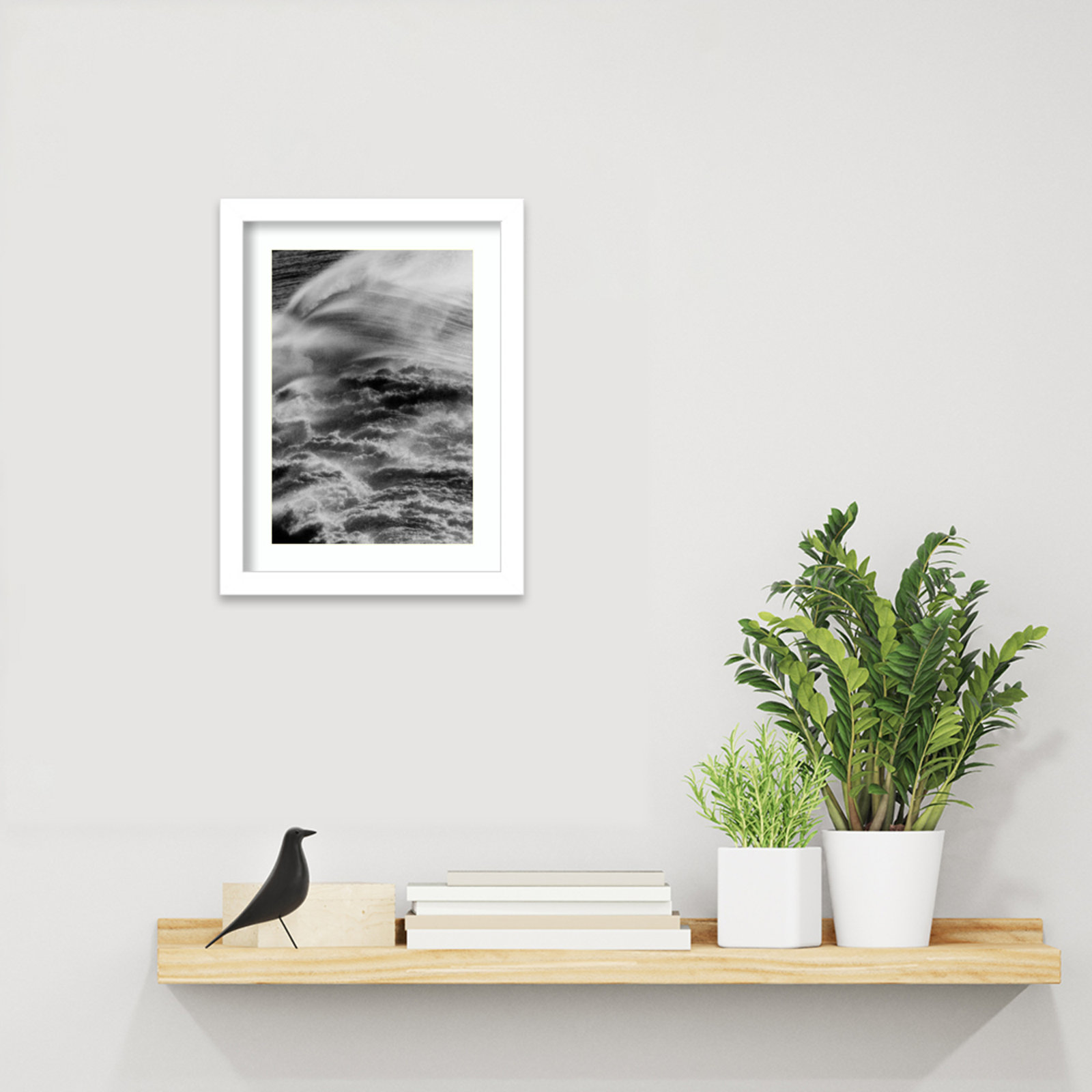 Sea Offerings by Shot by Clint Wood Framed Wall Art Print, White, 13" H x 10" W