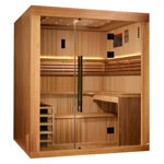 Dynamic Saunas Osla 6 - Person Bluetooth Compatible Traditional Steam Sauna in Cedar