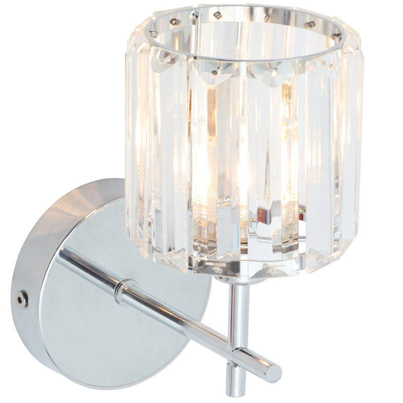 Minard Stainless Steel Armed Sconce