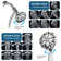 Wall Mounted,Slide Bar Combo Rain Showerhead,Dual Shower Head,No Rough-In Valve