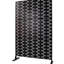 Outdoor & Indoor Metal Privacy Screen 76" H48" W - For Patio, Deck, Balcony. Rust Fade . Elegant Design. Easy Assembly Instructions-125216559