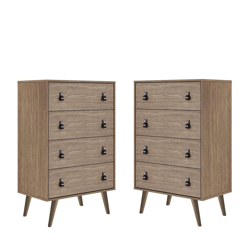 Commode 4 tiroirs Bahara, Brun