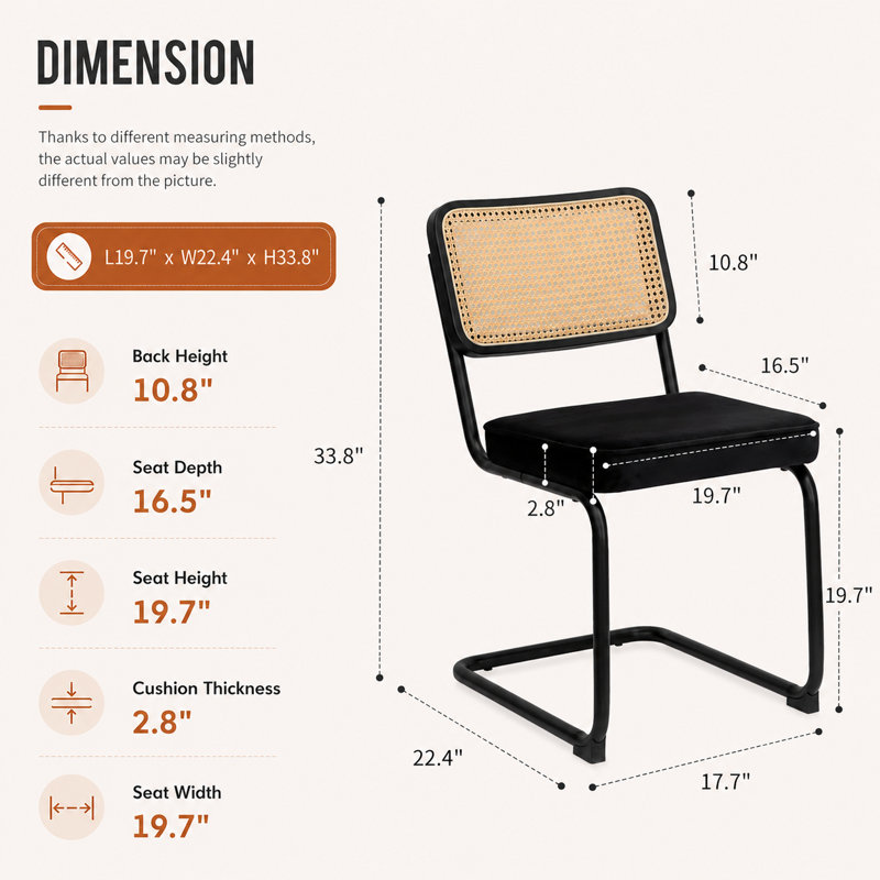 Cantilever Chair, Black
