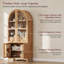 Armoire de rangement de 71 po de hauteur avec garde-manger caché Farmhouse-2146511209