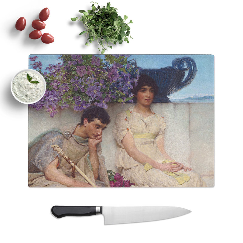 An Eloquent Silence by Lawrence Alma-Tadema Chopping Board, 0.4cm H x 20cm W x 29cm L